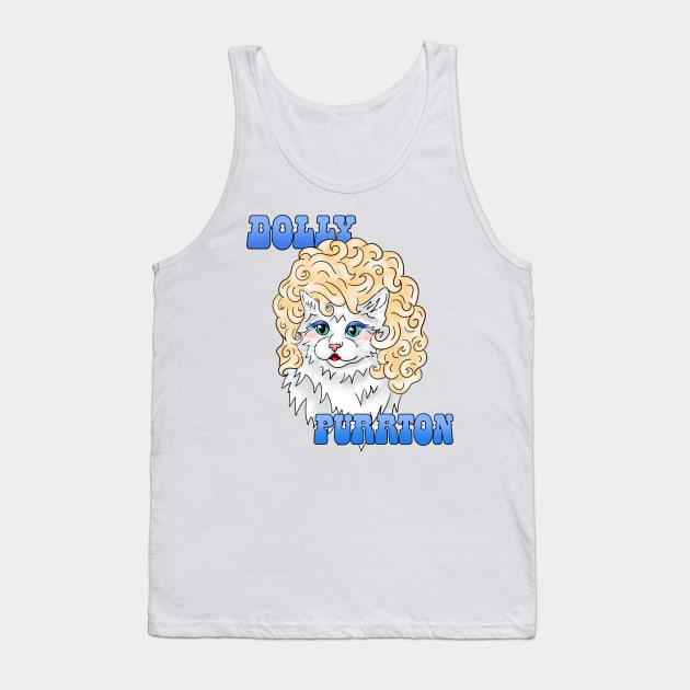 Dolly purrton Tank Top by Do All The Crafts